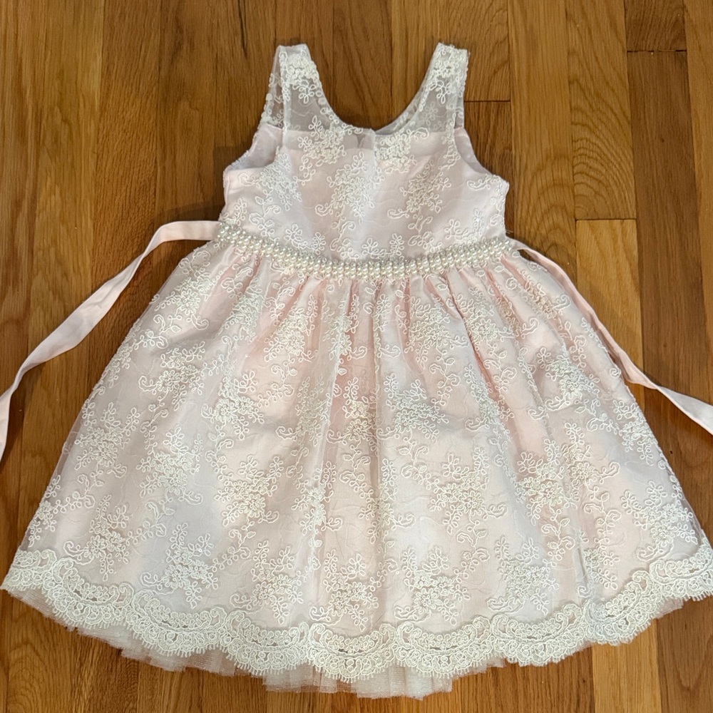 American Princess Pink Lace Formal Dress